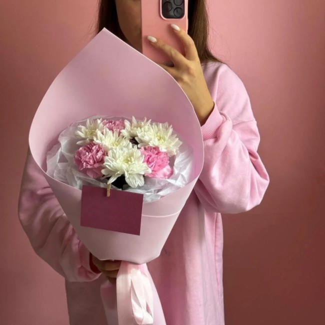 Букет цветов "Перышко"